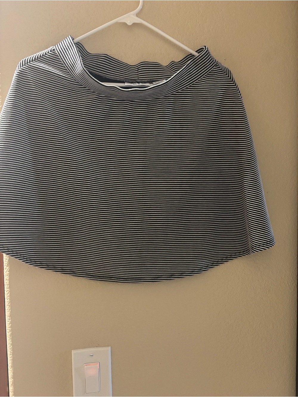 Joe B Black and White Striped Skirt